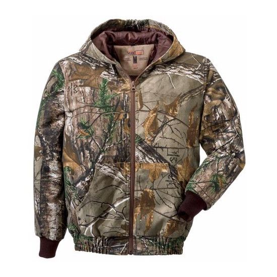 Kids' camo wood hunting jacket