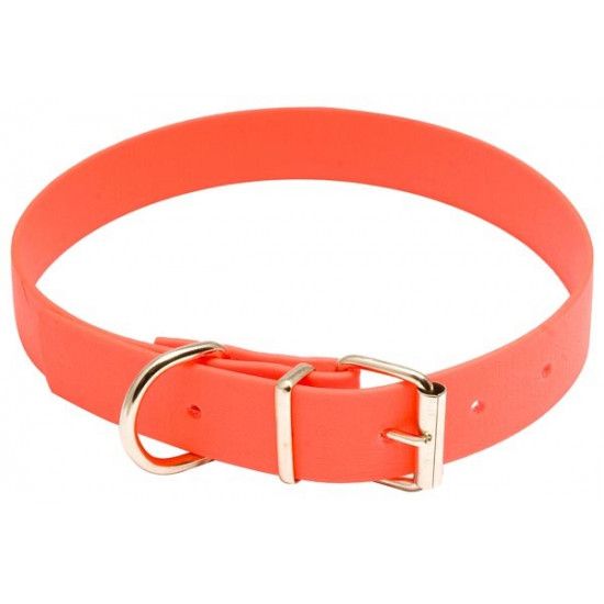 Collier pour chien biothane orange