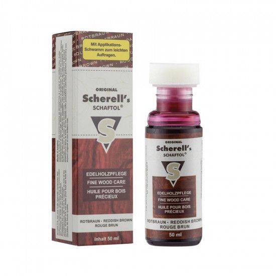 Red-brown Schaftol wood oil