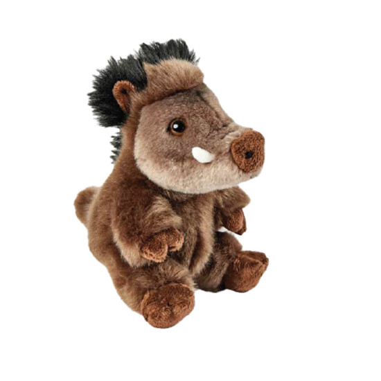Wild Boar Plush Head 17 cm