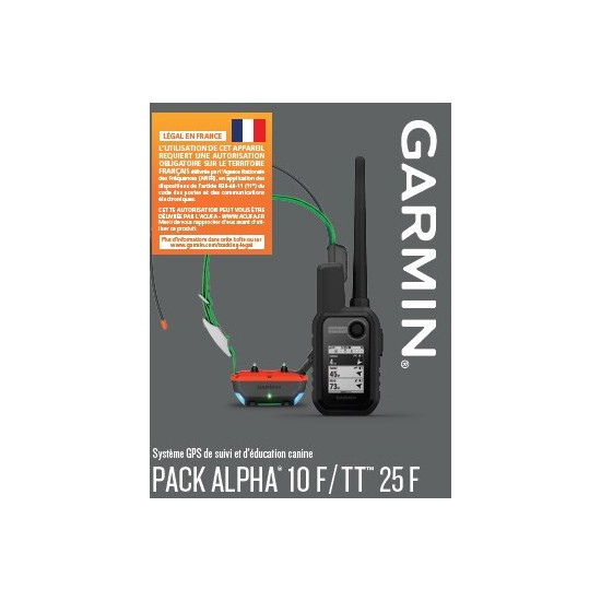 Pack GPS Garmin Alpha 10 TT25F