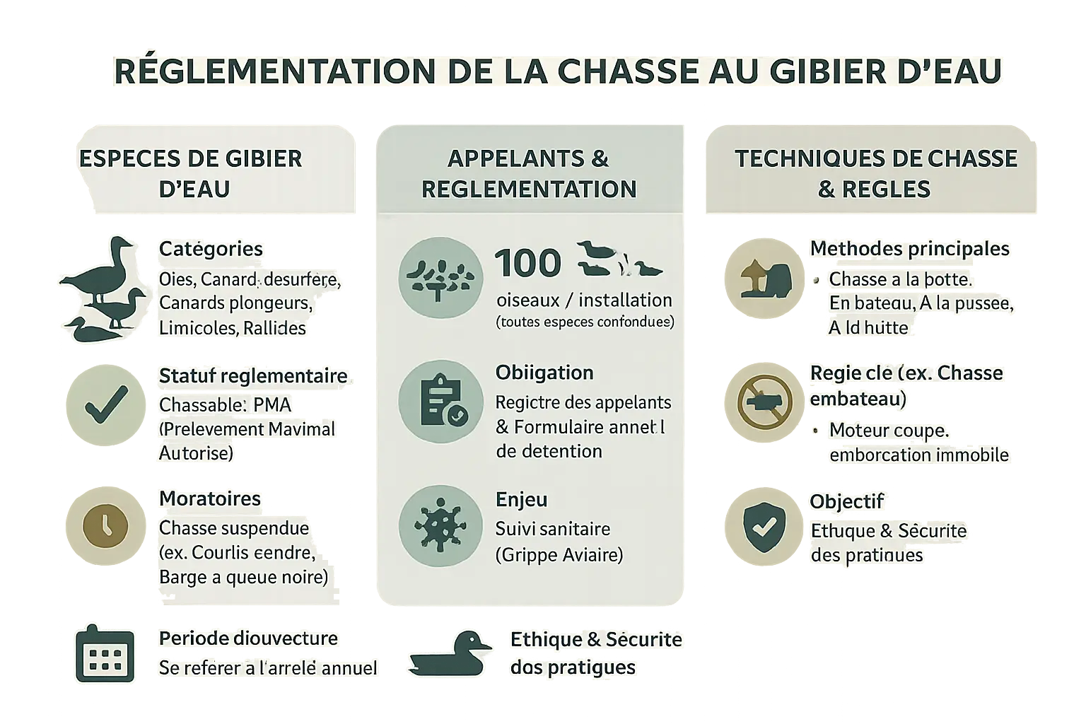 Illustration <strong>réglementation chasse gibier d’eau</strong> » /></p>
<h2 id=