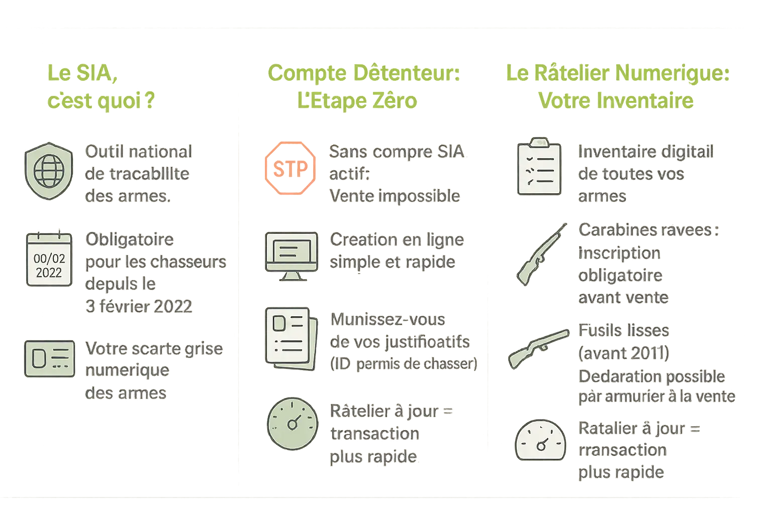 Guide SIA pour les vendeurs d'armes