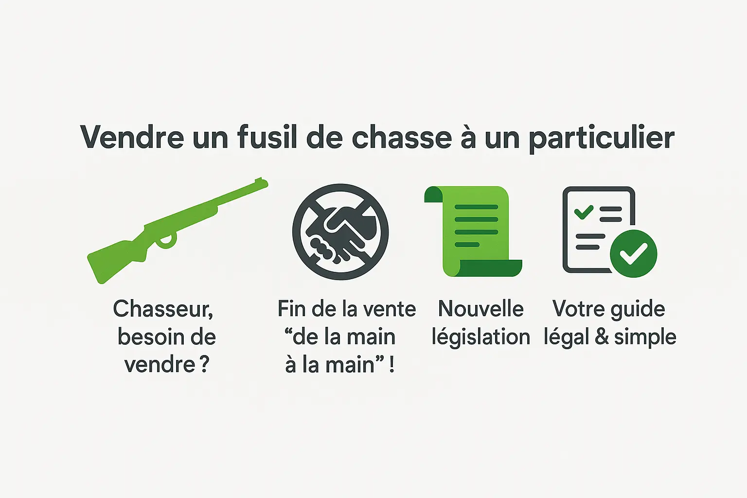 Vente fusil de chasse réglementation