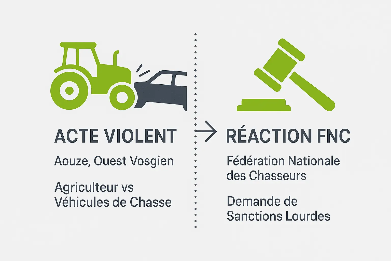 Conflit entre agriculteur et chasseurs dans les Vosges après l'attaque au tracteur